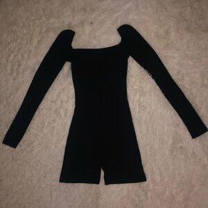 Black Long Sleeve Romper